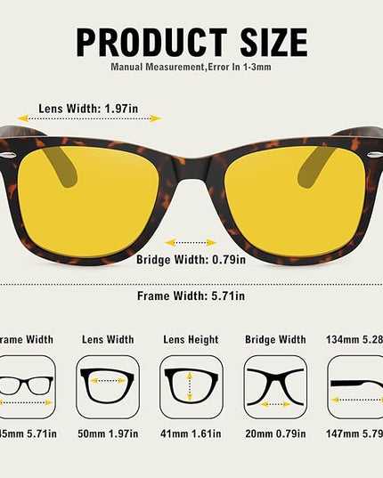 MEETSUN Polarized Sunglasses for Women Men Classic Retro Square Frame Driving Sun Glasses UV Protection