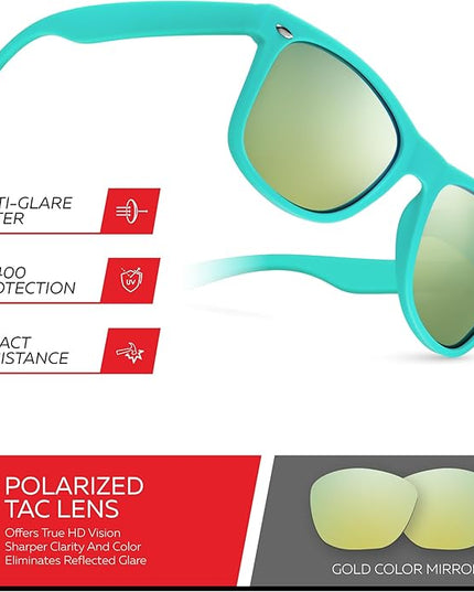 Retro Rewind Polarized Sunglasses for Men and Women - UV Protection Classic Sun Glasses