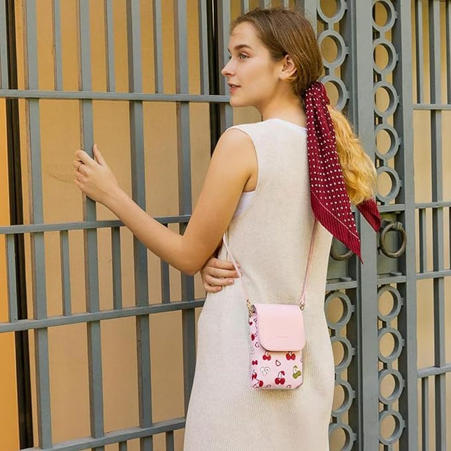 BOSTANTEN Vegan Leather Small Crossbody Bags for Women Designer Cell Phone Bag Wallet Purses Adjustable Strap