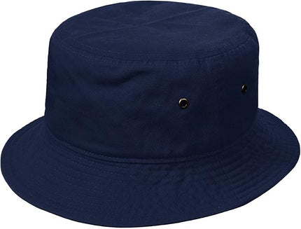 Falari Men Women Unisex Cotton Bucket Hat 100% Cotton Packable for Travel Fishing Hunting Summer Camp