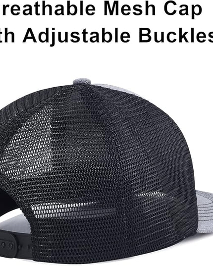 kozinu Unisex Trucker Hats Blank Mesh Snapback Hats Sport Plain Baseball Caps Adjustable Fitted Hat