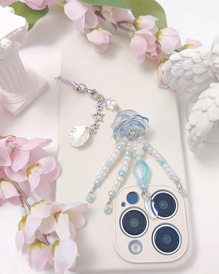 1-4PCS Cute Phone Charms Aesthetic Y2K Cell Phone Charms Strap Strawberry Butterfly Star PhoneCharm Y2K Accessories for Bag Keychain Airpods Camera Pendants Decor