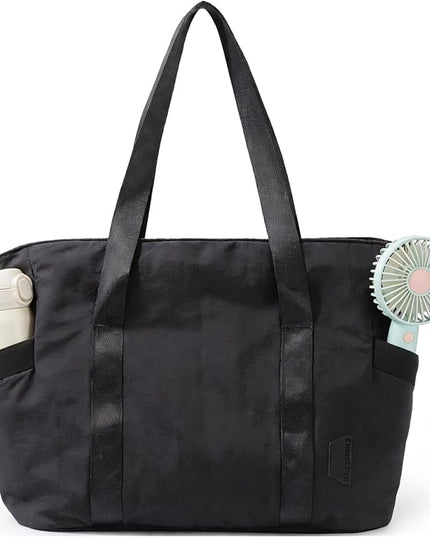 BAGSMART Tote Bag for Women, Tote Bag with Zipper Work Tote with Compartments Nurse Shoulder Hanbag for Travel, Gym