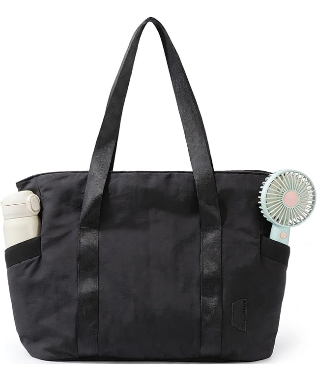 BAGSMART Tote Bag for Women, Tote Bag with Zipper Work Tote with Compartments Nurse Shoulder Hanbag for Travel, Gym
