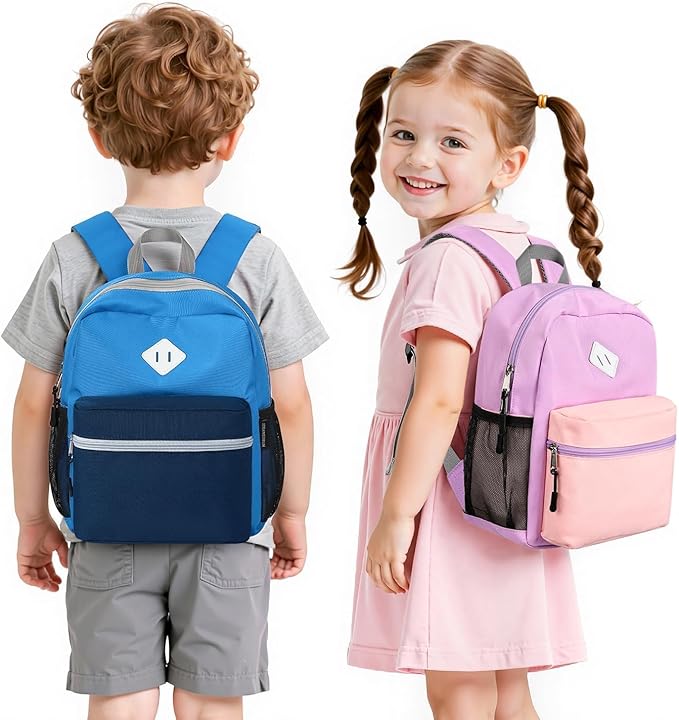 STEAMEDBUN Toddler Backpack Boy 2-4, Kids Backpack Boys, Preschool Daycare Travel Small- 12inch