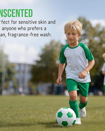 Rockin' Green Laundry Detergent, Plant based, All Natural Laundry Detergent Powder, Vegan and Biodegradable Odor Fighter, Safe for Sensitive Skin (Active Wear 120 Loads - Unscented)
