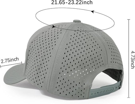 HH HOFNEN Quick Dry Baseball Cap Mesh Snapback Hat Sun and Rain Protection Structured Golf Trucker Hats for Men Women