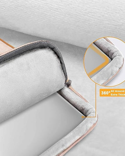 MOSISO 360 Protective Laptop Shoulder Bag,13-13.3 inch Computer Bag Compatible with MacBook, HP, Dell, Lenovo, Asus Notebook,Side Open Messenger Bag with 4 Zipper Pockets&Handle, Khaki