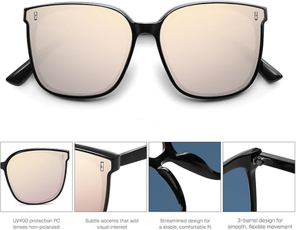 SOJOS Sunglasses for Women Men Vintage Style Shades SJ2157