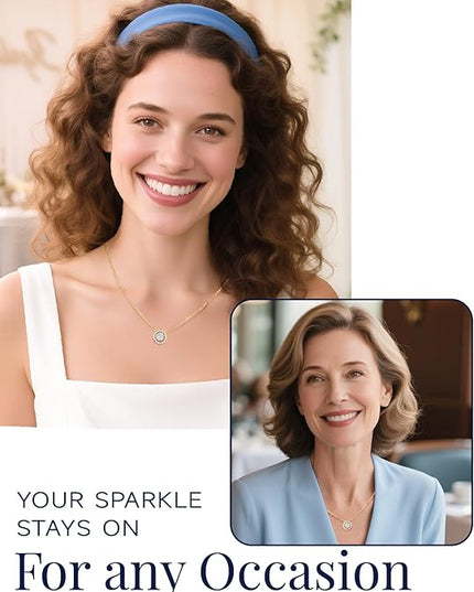 MomentWish Floating Necklace for Women, 0.5/1 Carat Dancing Moissanite Necklace for Her 925 Sterling Silver Pendant Anniversary Birthday Christmas Gift for Wife Mom Girlfriend