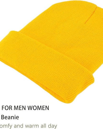 ZOORON 1&2 Pack Beanie for Men Women Slouchy Beanie Hats Winter Knit Caps Soft Ski Hat Unisex