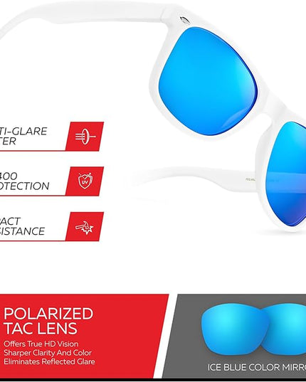 Retro Rewind Polarized Sunglasses for Men and Women - UV Protection Classic Sun Glasses
