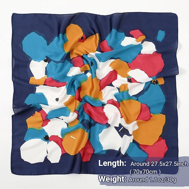 Dailyacc Hair Bandanas Scarf For Women Lightweight Fashion Neck Silk Satin Head Scarves For Sleeping Handbags Scarf