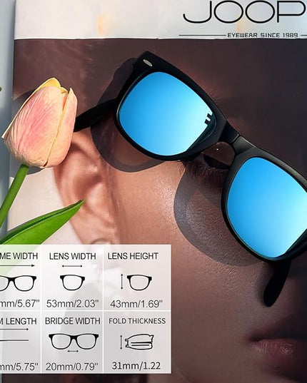 Joopin Square Sunglasses Polarized UV Protection Trendy Designer Sun Glasses Men Women