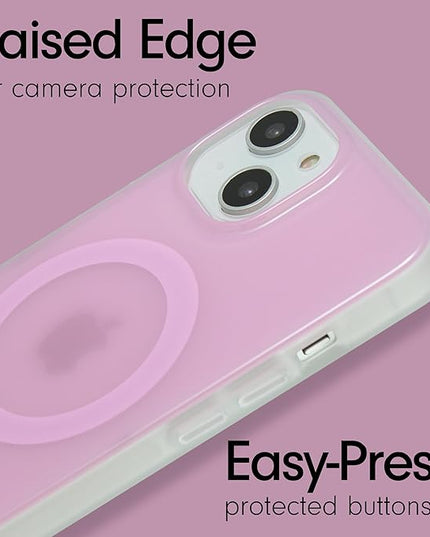 Sonix Protective Phone Case for iPhone 15, 14, 13 | Compatible with Magsafe | 10ft Drop Tested | Jelly Pink
