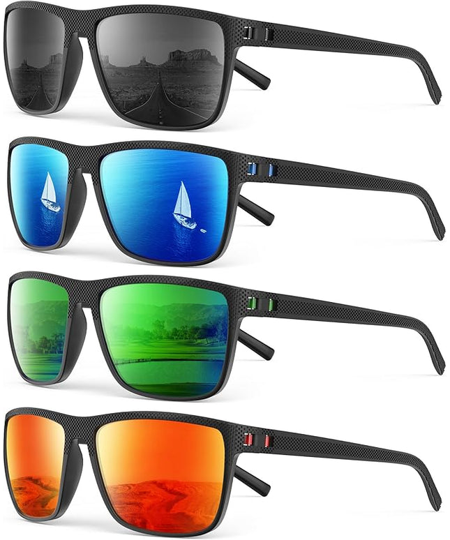 Sunglasses-Men Polarized Mens Sunglasses: Classic Women Sun Glasses UV Protection for Fishing Driving Golf