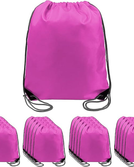 BeeGreen Drawstring Backpack Bags 20,30,50 Packs Reflective String Bags for Gym Sport Trip Cinch Sack DIY for Women Men
