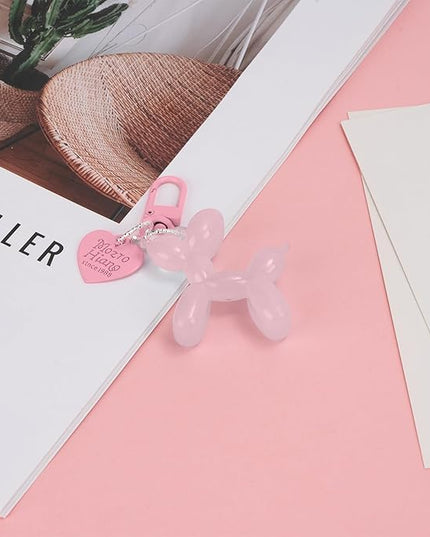 Balloon Dog Keychain Cute Bag Charm Handbag Purse Key Accessories