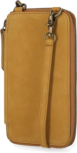 Timberland Women's RFID Leather Phone Crossbody Wallet Bag