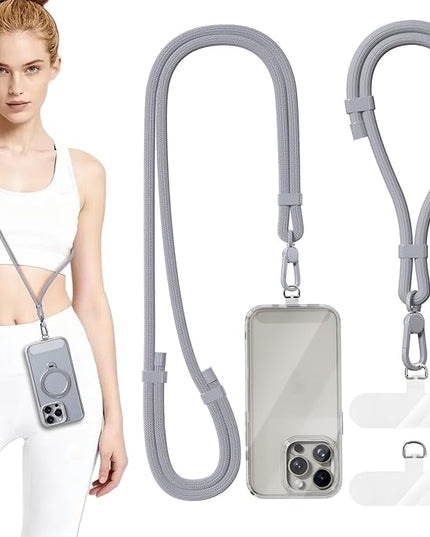 4 Pack Phone Lanyard & Wrist Strap, Cell Phone Lanyard for Around The Neck Adjustable Phone Strap for Most Smartphones