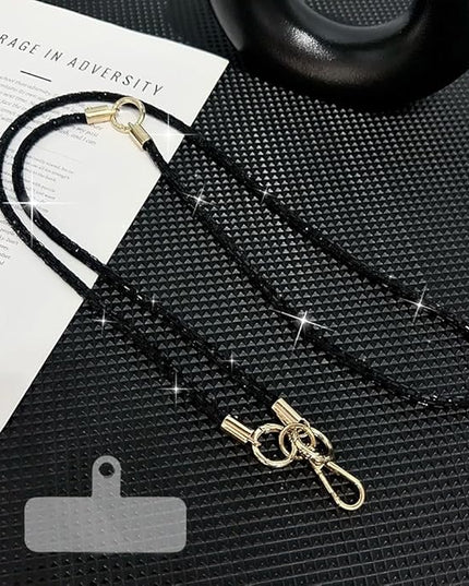 2Pcs Phone Crossbody Lanyard and Wrist Strap, Universal Cell Phone Lanyard Strap with 2Tether Tab
