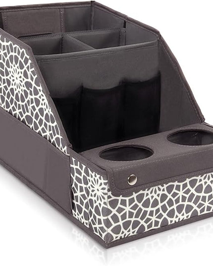 MULISOFT Car Seat Organizer - Backseat with 11 Compartments, 2 Cup Holders, and 2 Oversized Side Pockets for Travel and Storage