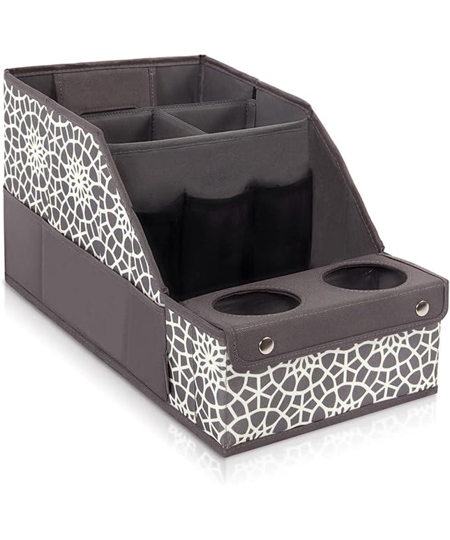 MULISOFT Car Seat Organizer - Backseat with 11 Compartments, 2 Cup Holders, and 2 Oversized Side Pockets for Travel and Storage