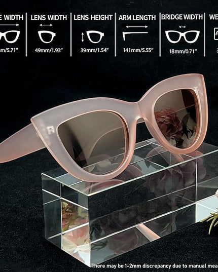 Joopin Polarized Cat Eye Sunglasses for Women Vintage Cateye Sun Glasses UV400 Protection