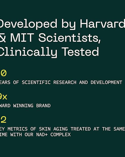 Aramore NAD+ Cell Energizing Skin Care Treatment with Proprietary NAD+ Precursor Complex, Clinically Proven to Target 12 Signs of Aging - 15ml