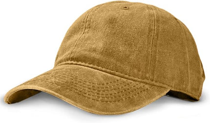Unisex Vintage Washed Baseball Cap | Low Profile Soft Top Unstructured Cotton Baseball Cap | Adjustable Size Vintage Buckle