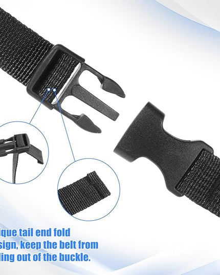 4PCS Utility Straps with Buckle Luggage Strap 40" Long Quick-Release Adjustable Straps Quick Release Backpack Accessory Sleeping Bag Strap Compression for Hiking Travel Outdoor Sports