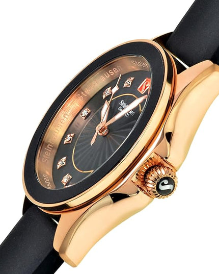 Steinhausen Arbon Collection Stainless Steel Silicone Interchangable Band Women's Watch