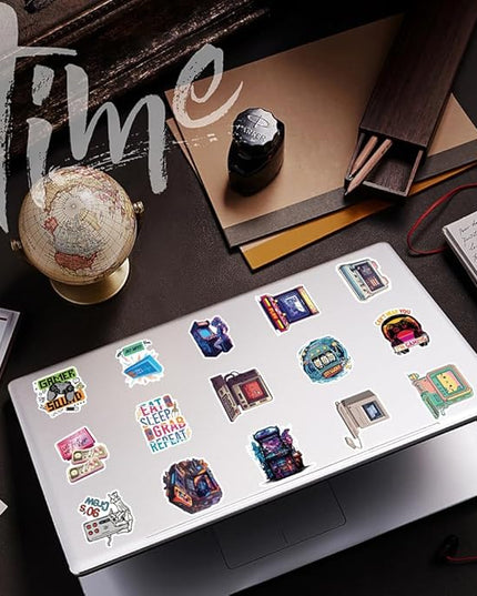 100Pcs Video Game Stickers, Multicolor Vinyl Waterproof Gaming Stickers for Boys, Teens, Men, Adults