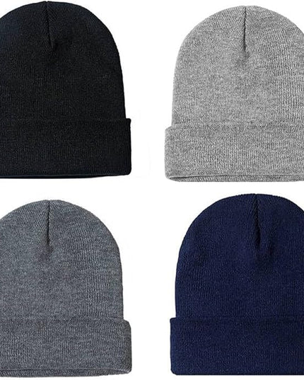ZOORON 1&2 Pack Beanie for Men Women Slouchy Beanie Hats Winter Knit Caps Soft Ski Hat Unisex