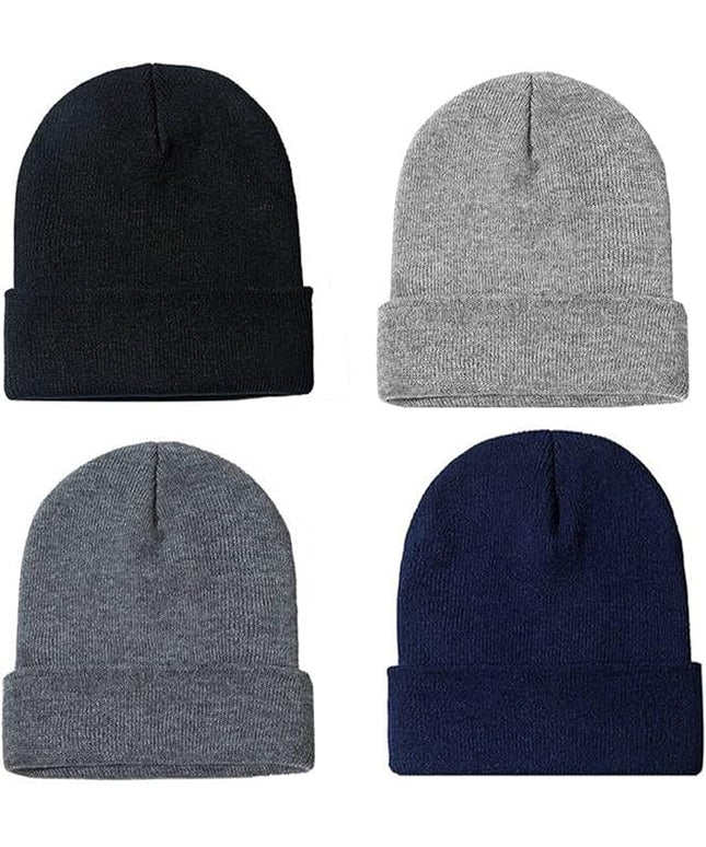 ZOORON 1&2 Pack Beanie for Men Women Slouchy Beanie Hats Winter Knit Caps Soft Ski Hat Unisex