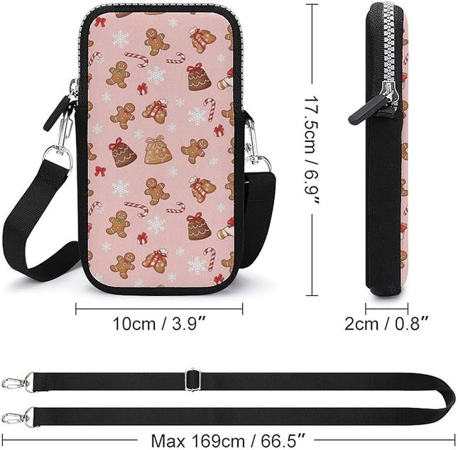 Small Crossbody Bags for Men, Cool Lightweight Sling Phone Pouch, Slim Cell Phone Purses