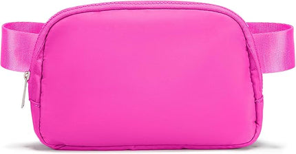 Women's Fanny Pack – Crossbody Belt Bag, Pink Waist Bag, Hot Pink Crossbody Purse, Fanny Packs for Women, Versatile Belt Bag for Everyday Use