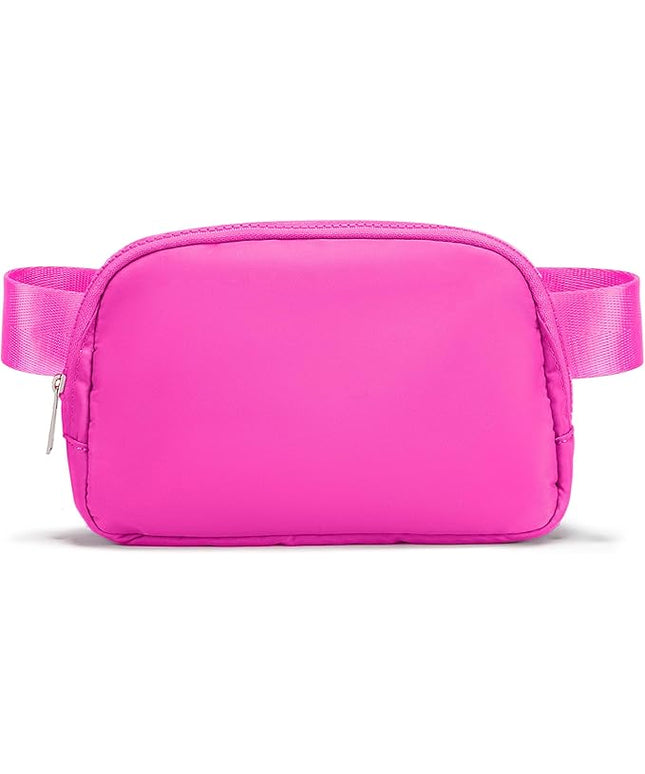 Women's Fanny Pack – Crossbody Belt Bag, Pink Waist Bag, Hot Pink Crossbody Purse, Fanny Packs for Women, Versatile Belt Bag for Everyday Use