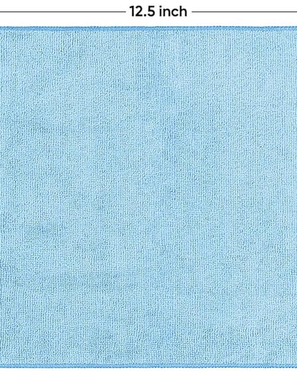 HOMEXCEL Blue Microfiber Cleaning Cloth 50 Pack, 12.5 x 12.5 inch Microfiber Towels for Cars, Ultra Absorbent Car Washing Cloth, Lint Free Streak Free Cleaning Rags for Car, Kitchen, and Window