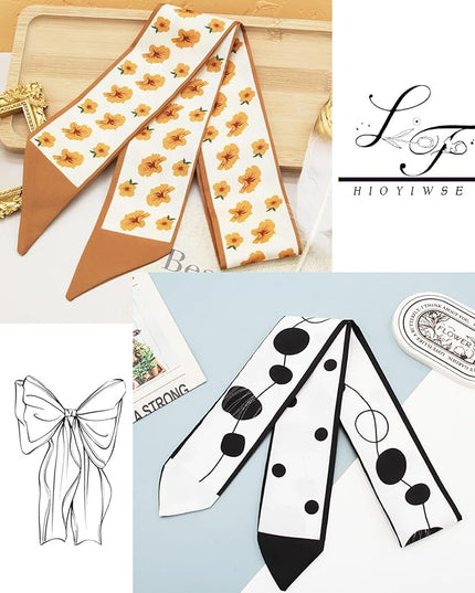 Purse Scarf Handbags For Women Skinny Hair Neck Accessories Scarves With Bag Scarfs Handle Fashion Lightweight
