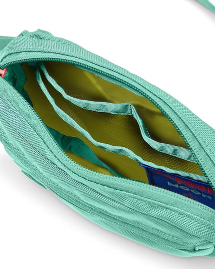 Baboon to the Moon Fanny Pack Mini 1.5L Compact Waist Bag Water Repellent Crossbody Belt Bag Lightweight Travel Everyday Bag for Men Women, Aqua Drift