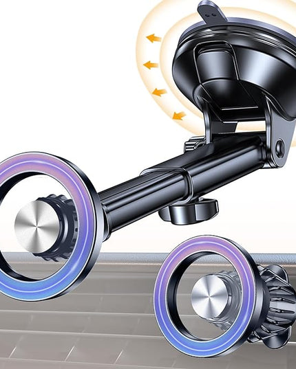 Coolpow for MagSafe Car Mount【Windshield+Vent+Dash】Magnetic Phone Holder for Car Phone Holder Mount Cell Phone Holders for Your Car Accessories Suction Phone Mount for Car Truck Stand for iPhone 17 16