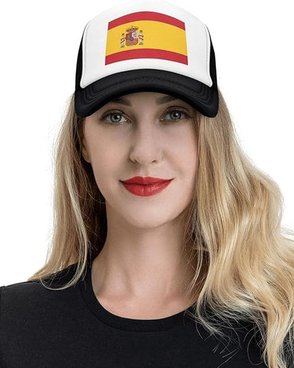 Cute Flag Baseball Cap for Men Women Mesh Trucker Hat Adjustable Patriotic Snapback Baseball Hat for Sports Running