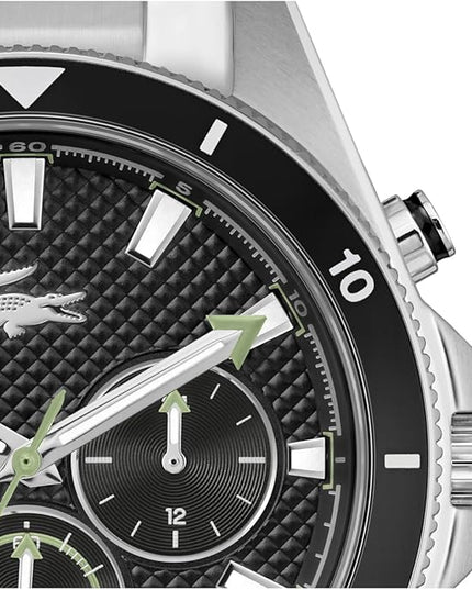 Lacoste Mainsail Men's Chronograph Watch - Stainless Steel - Water Resistant up to 5ATM/50 Meters - Contemporary, Sporty - Premium Fashion Timepiece - Gift for Him - 43mm