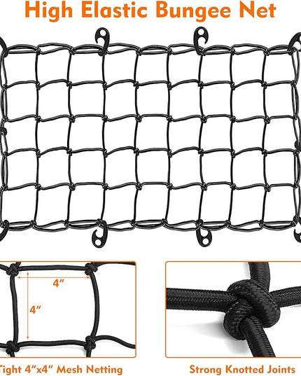 FIVKLEMNZ Car Rooftop Cargo Carrier Roof Bag Waterproof for All Top of Vehicle with/Without Rack Includes Topper Anti-Slip Mat + Reinforced Straps + 6 Door Hooks + Luggage Lock