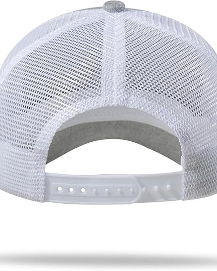 American Flag Trucker Hat - Snapback Hat, Baseball Cap for Men Women - Breathable Mesh Side, Adjustable Fit - for Casual Wear