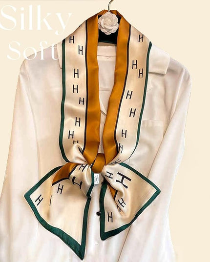 Dailyacc Hair Scarf for Women Fashion Silky Satin Headscarf Wrap Breathable Lightweight Neck Scarves For Handbag
