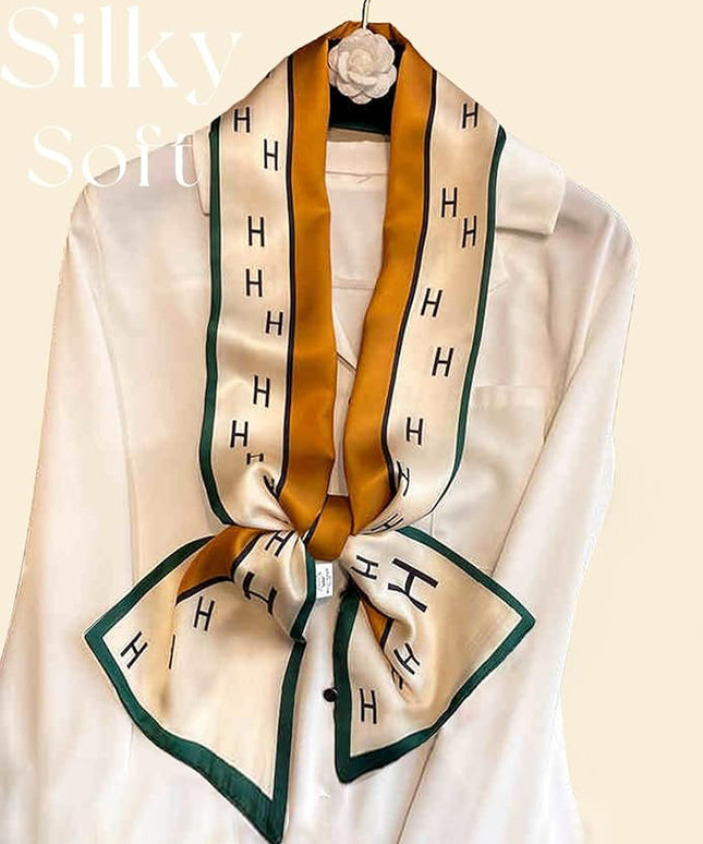 Dailyacc Hair Scarf for Women Fashion Silky Satin Headscarf Wrap Breathable Lightweight Neck Scarves For Handbag