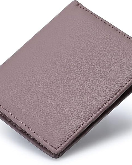 Bveyzi Ultra Slim Small RFID Wallet for Women, Leather Tiny Thin Bifold Pocket Ladies Wallet