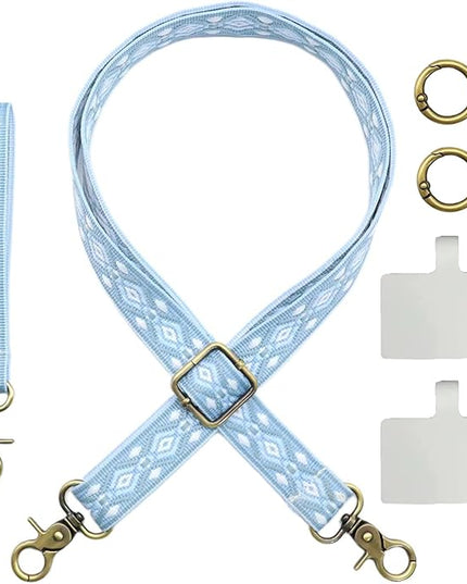 LEMEDE Adjustable Phone Lanyard - Phone Wristlet & Crossbody Phone Strap, Versatile for ID, Camera，Key straps(1" Width)